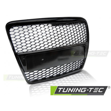 Body kit and visual accessories GRILLE SPORT GLOSSY BLACK for AUDI A6 (C6) 04.04-08 | races-shop.com