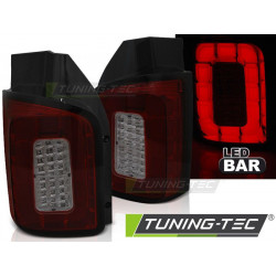 LED BAR TAIL LIGHTS RED SMOKE for VW T6 15-19 TRANSPORTER