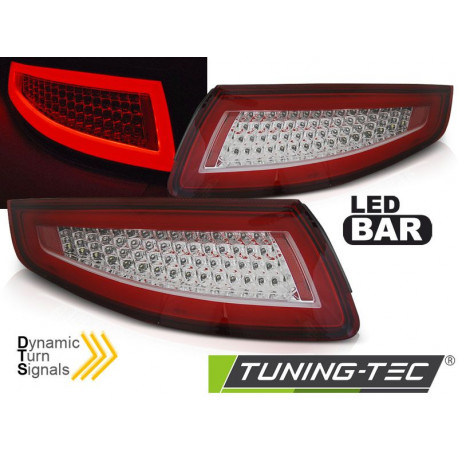 Lighting LED BAR TAIL LIGHTS RED WHIE SEQ for PORSCHE 911 997 04-09 | races-shop.com