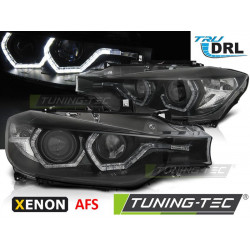 XENON HEADLIGHTS ANGEL EYES LED DRL BLACK AFS for BMW F30/F31 10.11 - 05.15
