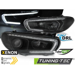 XEONON HEADLIGHTS TUBE SEQ LED BLACK for VW SCIROCCO 08-04.14