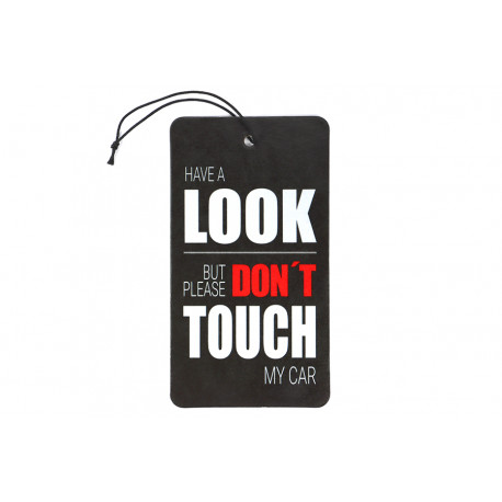 Hanging air freshener Dont touch my car Air Freshener | races-shop.com
