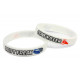 Rubber wrist band Drift Freak / Cone killer silicone wristband (White) | races-shop.com