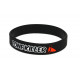 Rubber wrist band Drift Freak / Cone killer silicone wristband (Black) | races-shop.com