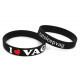 Rubber wrist band I Love VAG silicone wristband (Black) | races-shop.com