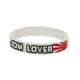 Rubber wrist band JDM Lover silicone wristband (White) | races-shop.com