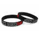 Rubber wrist band JDM Lover silicone wristband (Black) | races-shop.com