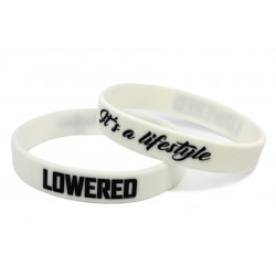 LOWERED silicone wristband (White)