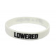 Rubber wrist band LOWERED silicone wristband (White) | races-shop.com