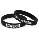 Rubber wrist band LOWERED silicone wristband (Black) | races-shop.com