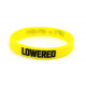 Rubber wrist band LOWERED silicone wristband (Yellow) | races-shop.com