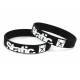 Rubber wrist band Static silicone wristband (Black) | races-shop.com