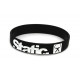 Rubber wrist band Static silicone wristband (Black) | races-shop.com