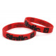 Rubber wrist band Static silicone wristband (Red) | races-shop.com
