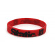 Rubber wrist band Static silicone wristband (Red) | races-shop.com