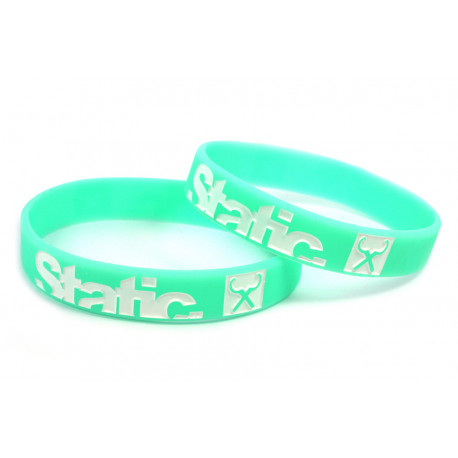 Rubber wrist band Static silicone wristband (Mint) | races-shop.com