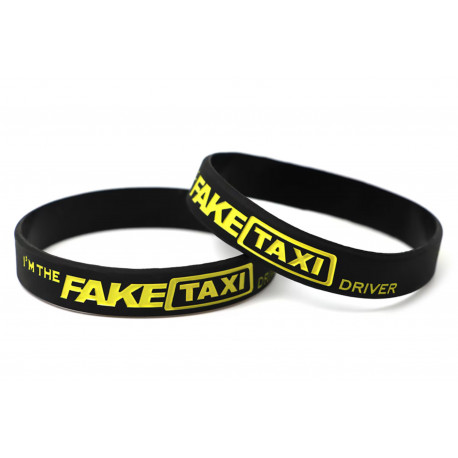 Rubber wrist band Fake Taxi wristband (Black) | races-shop.com