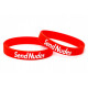 Rubber wrist band Send Nudes wristband (Red) | races-shop.com