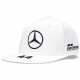 Caps Mercedes AMG Petronas F1 Lewis Hamilton 44 flat cap, white | races-shop.com
