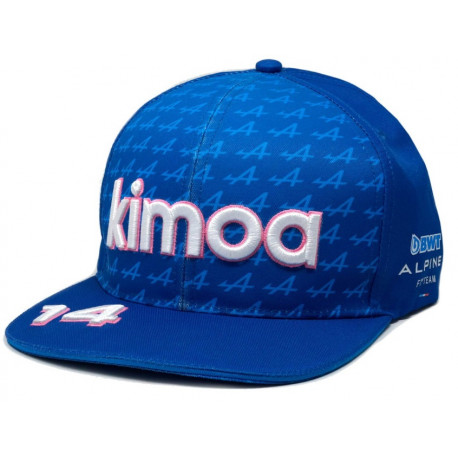 Caps Alpine F1 2022 Kimoa Team Fernando Alonso Blue Flatbrim Cap | races-shop.com
