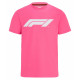 T-shirts Large Formula 1 Logo T-Shirt (Pink) | races-shop.com