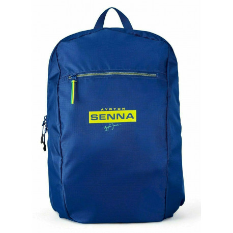 Bags, wallets Ayrton Senna Packable Backpack (Navy) | races-shop.com