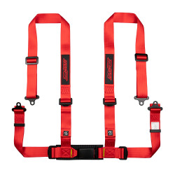 4 point safety belts RACES Classic series, 2" (50mm), red