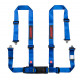 Seatbelts and accessories 4 point safety belts RACES Classic series, 2" (50mm), blue | races-shop.com