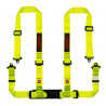 4 point safety belts RACES Classic series, 2" (50mm), neon, E8 approval