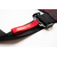 Seatbelts and accessories 4 point safety belts RACES Tuning series, 2" (50mm), black | races-shop.com