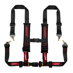 4 point safety belts RACES Tuning series, 2" (50mm), black