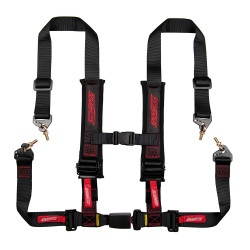 4 point sport safety belts RACES Tuning 2" (50mm), black