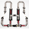 4 point safety belts RACES Tuning series, 2" (50mm), gray
