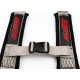 Seatbelts and accessories 4 point safety belts RACES Tuning series, 2" (50mm), gray | races-shop.com