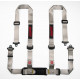 Seatbelts and accessories 4 point safety belts RACES Classic series, 2" (50mm), gray | races-shop.com