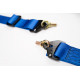 Seatbelts and accessories 4 point safety belts RACES Tuning series, 2" (50mm), blue | races-shop.com