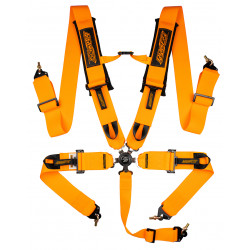5 point sport safety belts RACES Motorsport 3" (76mm), orange