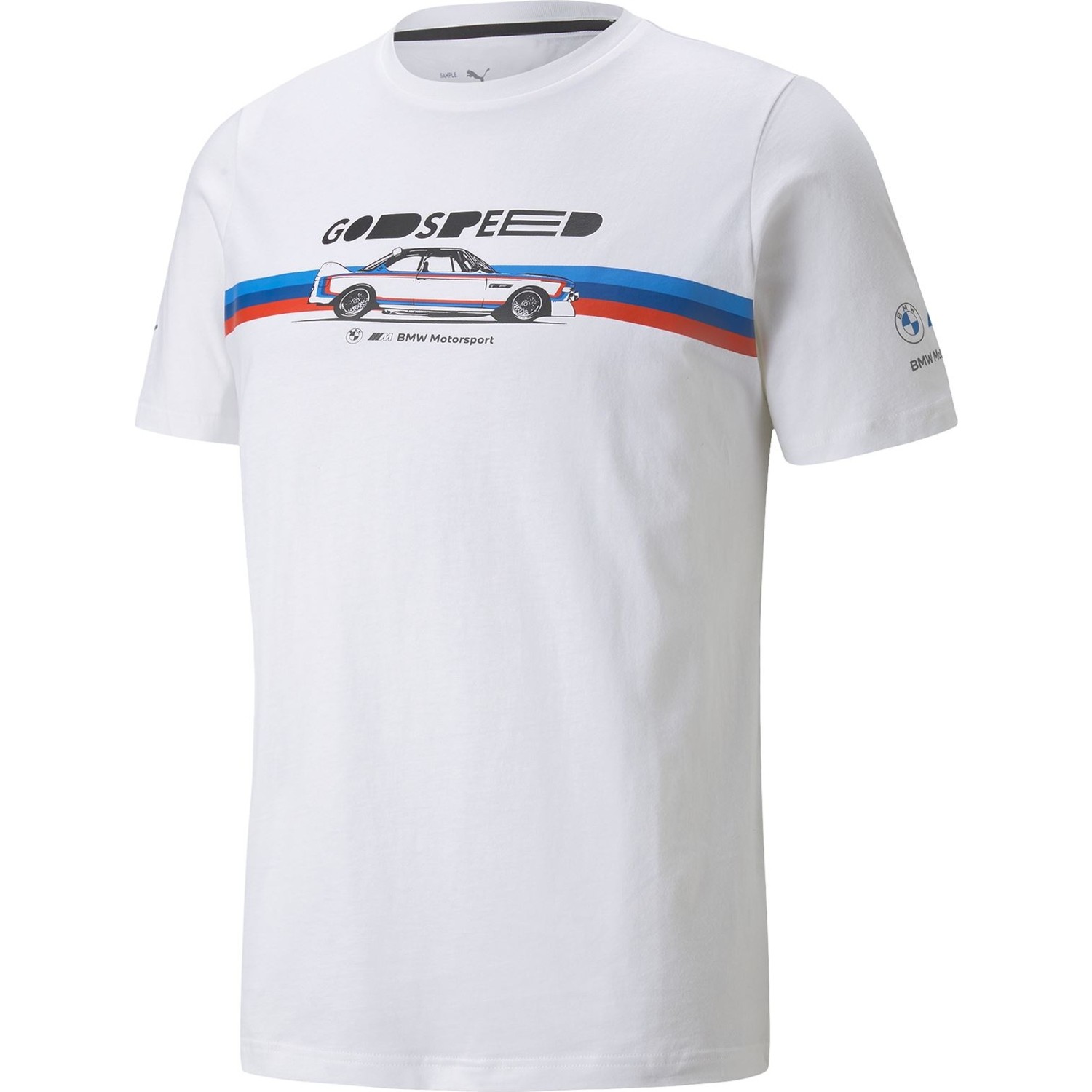 Puma BMW M Motorsport white T-shirt, men GRAPHIC CAR
