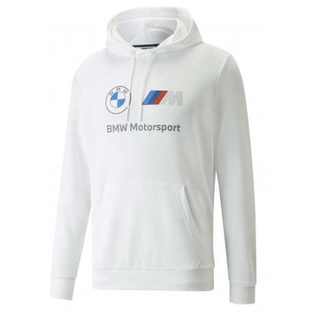 Hoodies and jackets Puma BMW MMS Essential mens hoodie, white | races-shop.com