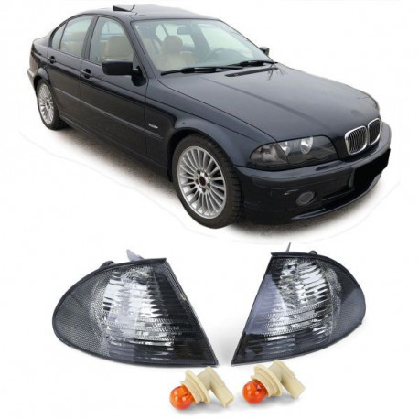 Lighting Turn signal crystal black suitable for BMW 3ER E46 Sedan Touring 98-01 | races-shop.com