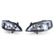 Lighting Clear glass headlights black for Opel Astra G 97-04 | races-shop.com