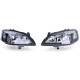 Lighting Clear glass headlights black for Opel Astra G 97-04 | races-shop.com