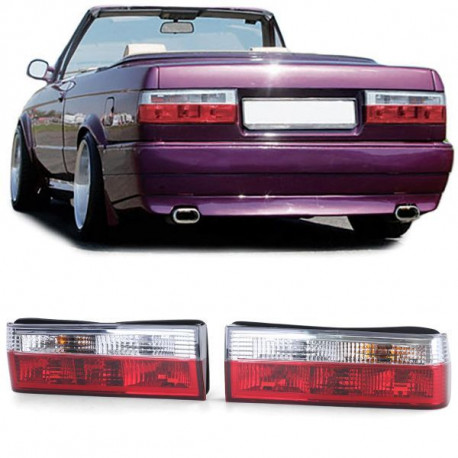 Lighting Clear glass taillights red clear fit for BMW 3 series E30 prefacelift M3 | races-shop.com
