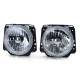 Lighting RACES headlights (Angel Eyes) for VW Golf 2 83-91, clear, chrome | races-shop.com