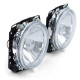 Lighting RACES headlights (Angel Eyes) for VW Golf 2 83-91, clear, chrome | races-shop.com