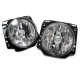 Lighting Clear glass headlights chrome for VW Golf 2 83-92 | races-shop.com