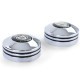 Mirrors and mirror covers Mirror adjustment knobs chrome Wolfsburg Edition for VW Golf 3 Vento 91-97 Polo 6N | races-shop.com