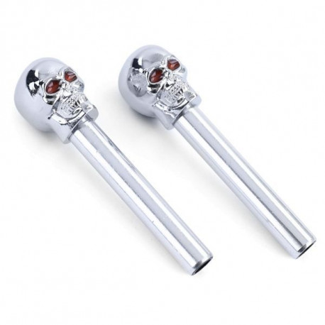 Body kit and visual accessories Skull door tiller chrome pair for VW Golf 1 2 3 Jetta 1 2 Vento Polo 2 3 4 | races-shop.com