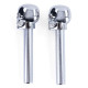Body kit and visual accessories Skull door tiller chrome pair for VW Golf 1 2 3 Jetta 1 2 Vento Polo 2 3 4 | races-shop.com