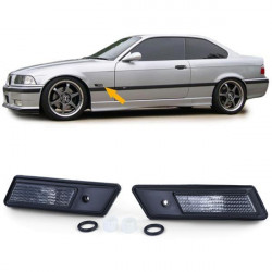 Side indicators Black Smoke pair suitable for BMW 3 Series E36 90-96 + 5 Series E34 88-95